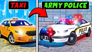 Converting CIVILIAN Cars to MILITARY POLICE Cars in GTA 5 [upl. by Idaf842]