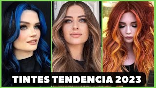 TINTES CABELLO MODA INVIERNO 2023 – color cabello en tendencia –colorimetría del cabello [upl. by Welcy]