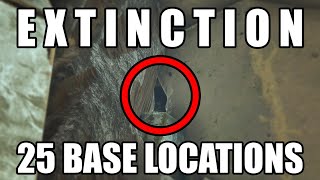 ARK Extinction  25 Base locations Rat holes hidden spots alpha locations and more [upl. by Nwad]