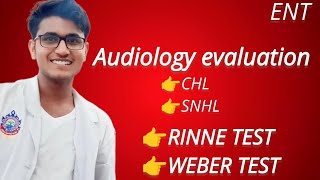 Audiology evaluation tuning fork test rinne and weber test [upl. by Devol]