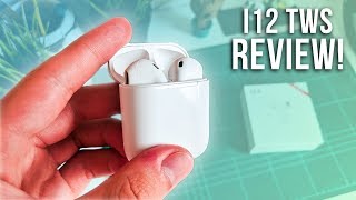 i12 TWS Airpods Review Airpods Clone Unboxing and Review [upl. by Bogey]