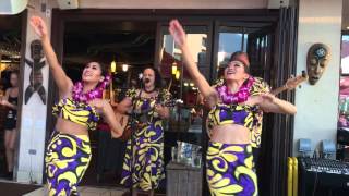 Kawika  Live hula song performed by Malu at Tikis Grill amp Bar in Waikiki [upl. by Beaufert748]