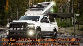 This Ram 2500 Overland Camper Was Built for the Outdoors Packs Sleeping Tent and a Hemi  specs [upl. by Hayyifas328]