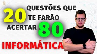 20 QUESTÕES DE INFORMÁTICA PARA CONCURSOS MAIS PRODUTIVAS PARA ESTUDO [upl. by Asteria]