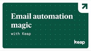 Email automation magic with Keap [upl. by Cory]