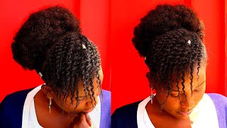 TWIST OUT BANGS amp BUN [upl. by Emmie]