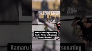 Usman sparring with Chandler 🤝 UFC309 via mikechandlermmaIG [upl. by Faucher]