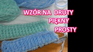 AŻUROWE WZORY NA DRUTACH SPIRALE PIĘKNY PROSTY WZÓR NA DRUTY PO POLSKU babciabozenkagotuje 🧡💥nr201 [upl. by Lardner]