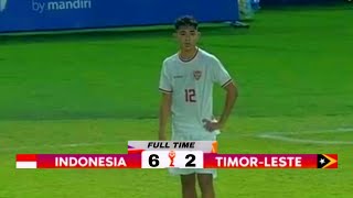 BANTAI ‼️ FULL HIGHLIGHT INDONESIA U19 VS TIMOR LESTE U19  AFF ASEAN CUP U19  Fans Camera [upl. by Eissat]