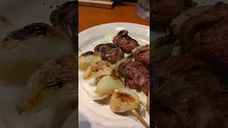 Yakitori in Japan  Grilled garlic amp pork skewers [upl. by Arte951]