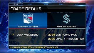 Alex Wennberg traded to New York Rangers [upl. by Lenard]