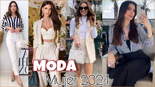 MODA 2024 OUTFITS FASHION  IDEAS DE OUTFITS FORMALES MODA MUJER 2024 [upl. by Boggers343]