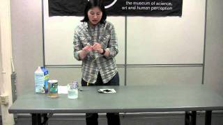 Aluminum Air Battery  Exploratorium Science Snack [upl. by Ainnek]