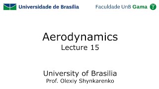 Aerodynamics Lecture 15 Incompressible Flow over Finite Wings [upl. by Aleta]