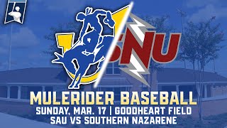 Baseball Southern Arkansas vs Southern Nazarene 31724 [upl. by Leima]