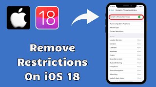 How to Remove Restrictions on iPhone iOS 18 [upl. by Ives]