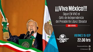 EN VIVO desde el Zócalo Capitalino AMLO da el Grito de Independencia [upl. by Noorah]