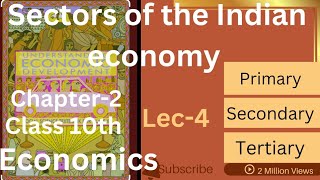 Lecture4 Sectors of Indian economy class 10th economics Organised and unorganised sector CBSE [upl. by Devland835]