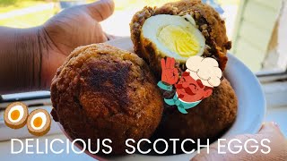 How to make scotch egg in less than 5 minutes  Nigerian scotch egg recipe [upl. by Simonetta245]