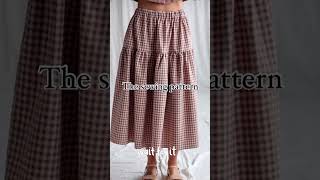 Summer skirt sewing pattern l Learn to sew [upl. by Chloette554]