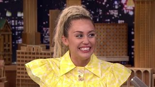 Miley Cyrus EMOTIONAL Jimmy Fallon Tonight Show Interview [upl. by Roberta]