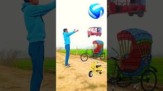 Balls to Skootar riksha toto amp jcb funny vfx magical video viral vfx magic [upl. by Kristopher]