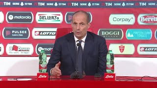 MONZA  JUVE 12  Allegri quotbello allenare questi ragazzi perchéquot Conferenza stampa [upl. by Stillmann]