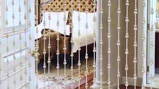 Interior Decoration Curtain Crystal Glass Bead Door Curtains Stage Background Decoration Wedding [upl. by Elleiand]