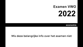 VWO  zo ziet het examen economie van 2022 eruit aantal vragen  punten  onderwerpen  10 tips [upl. by Kenti624]