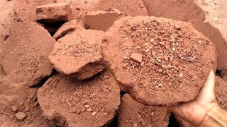 New dustiest 😍 Natural red dirt floor pool crumble dipping ASMR SATISFYING ASMR SOUNDS [upl. by Lusar848]