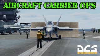 F18 Aircraft Carrier Ops Launch and Recovery Practice in DCS World [upl. by Bremer]