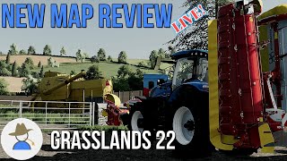 Map Review Grasslands 22  UK map Grass Lets go  FS22 [upl. by Michelsen]