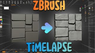 Zbrush Time Lapse  Sculpting STYLIZED Rocks [upl. by Hembree85]