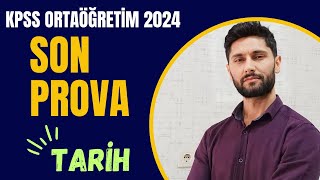 KPSS Ortaöğretim 2024  SON PROVA  Tarih  Ali Gürbüz kpss kpssortaöğretim [upl. by Tubb]