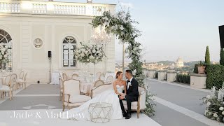 Unimaginable grand Wedding in Rome at the villa Miani Wedding dress by Milla Nova and Berta [upl. by Khano]