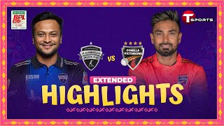 Extended Highlights  Comilla Victorians vs Rangpur Riders 40th Match  BPL 2024  T Sports [upl. by Ihcas]