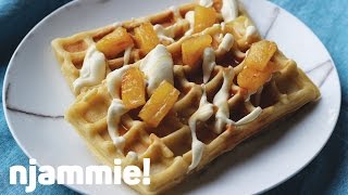 Pina Colada wafels recept  njammie [upl. by Pontius344]