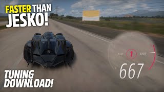 Forza Horizon 5 RAESR Tachyon Speed 667 KMH  TUNE FASTEST CAR [upl. by Kiernan]