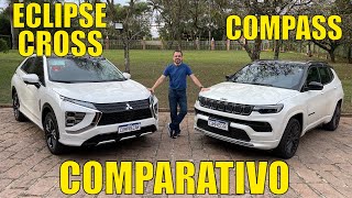 Comparativo Jeep Compass x Mitsubishi Eclipse Cross [upl. by Aisiat447]