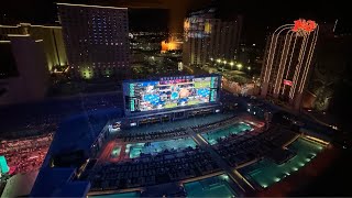 LAS VEGAS LIVE Fremont Street Experience on a Saturday Night  August 10 2024 [upl. by Mudenihc]