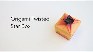 Origami Twisted Star Box [upl. by Surazal]