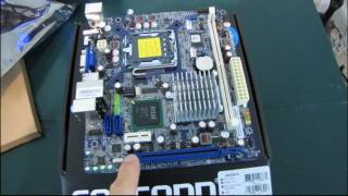 Foxconn G41SK Value mATX LGA775 Core 2 Duo Motherboard Unboxing amp First Look Linus Tech Tips [upl. by Gael]