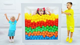 Diana and Roma Cube Challenge and other Funny Kids Stories with baby Oliver [upl. by Nitsir477]