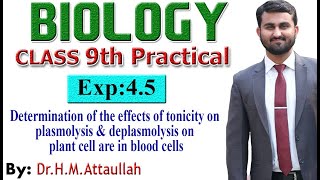 Determination of the effects of tonicity on plasmolysis  9th biology practical  Exp 45 [upl. by Amuh]