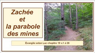 47  Zachée et la parabole des 10 mines Luc 19 v1 à 27 [upl. by Leiram]