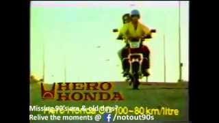 Hero Honda CD 100 Old Indian Doordarshan Ad [upl. by Ecirb949]