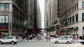 Bustling City Street Sound Effect 8 Urban Ambiance in HD No Copyright [upl. by Ynaffit]