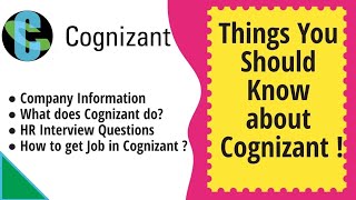 Cognizant Company Details  Cognizant Recruitment 2020  2021  How to get Job in Cognizant Company [upl. by Dierdre]