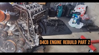 D4CB ENGINE REBUILD PART 2 [upl. by Oner991]