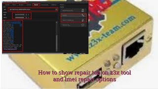 How to show repair tab on z3x tool and Imei repair options [upl. by Arakawa972]